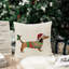 Housse de coussin Merry Christmas Dachshund