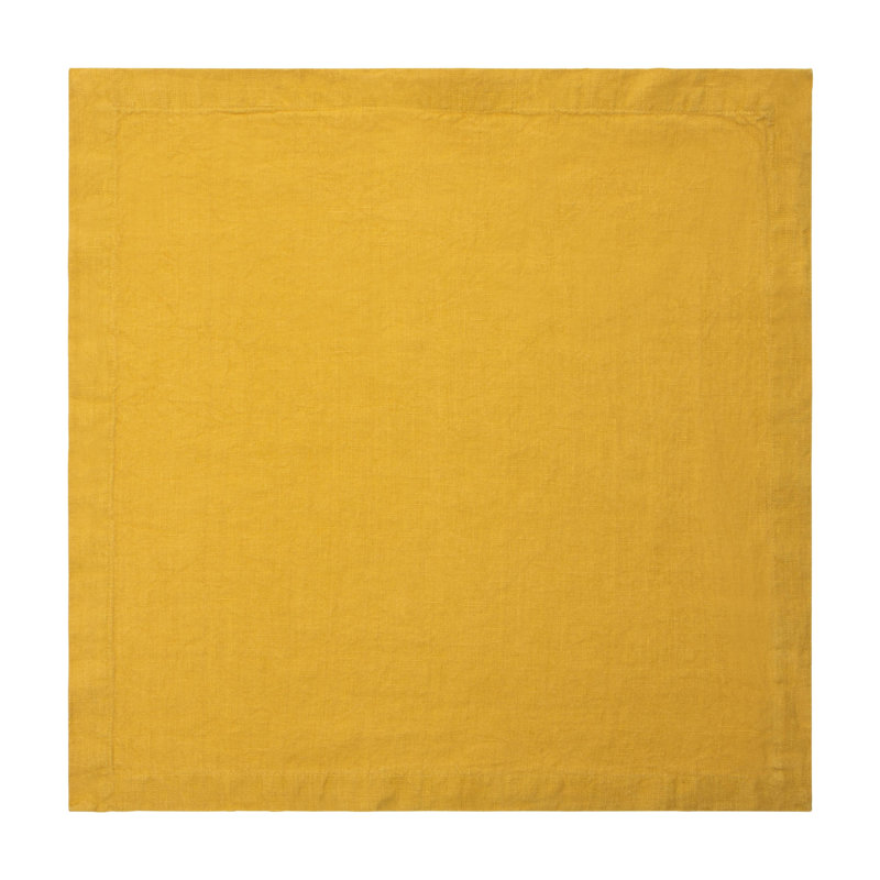 Dalissa Linen Square Napkins, Dijon