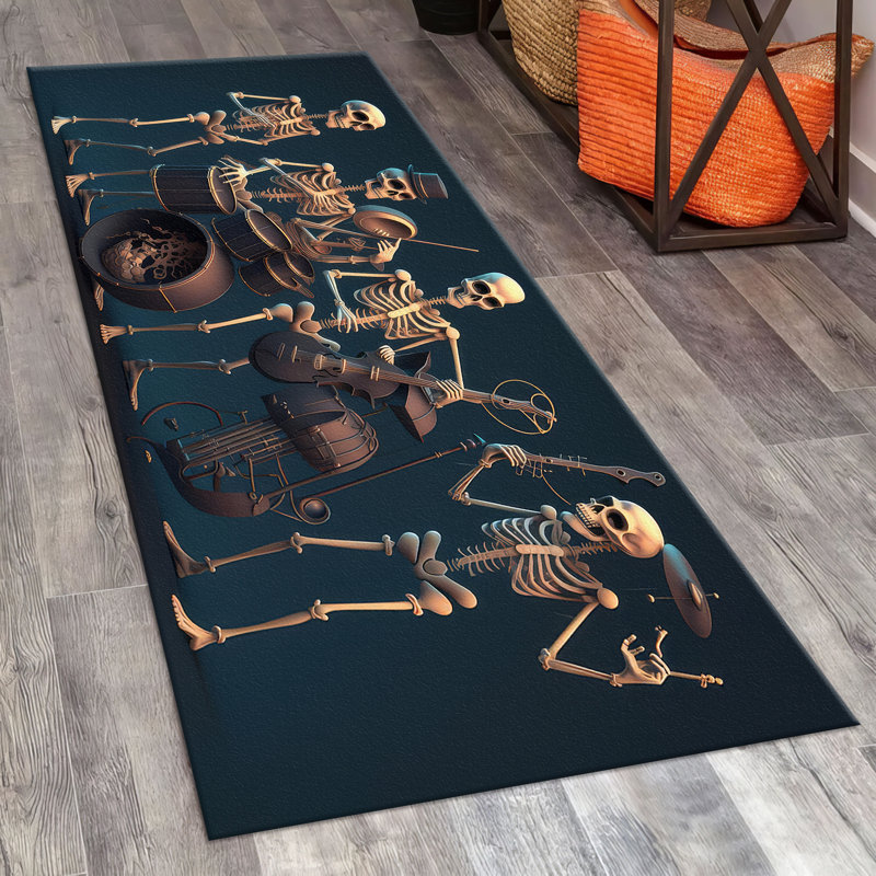 Grand tapis à motif géométrique non tissé à imprimé doux avec abat-jour vibrant idéal pour la décoration intérieure