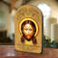 The Holy Face Gold Plated Arch Shaped Icon | Museum Icons - G. Debrekht