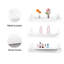 Tablette flottante 3 pièces-72158456