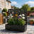 Metal Planter Box with Trellis and Wheels-1792268852