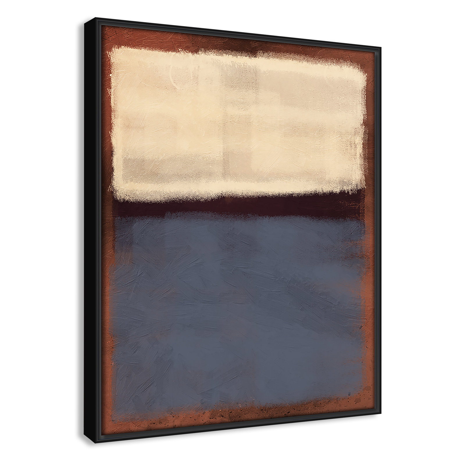Coronado "Alabaster Burst" Painting, 15.5" H x 12.5" W x 2" D, Black Framed