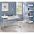 Glossy White 4-Shelf Open Back Bookcase