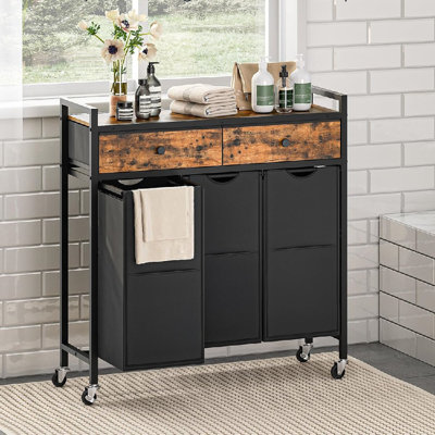 Solid Wood and Fabric
