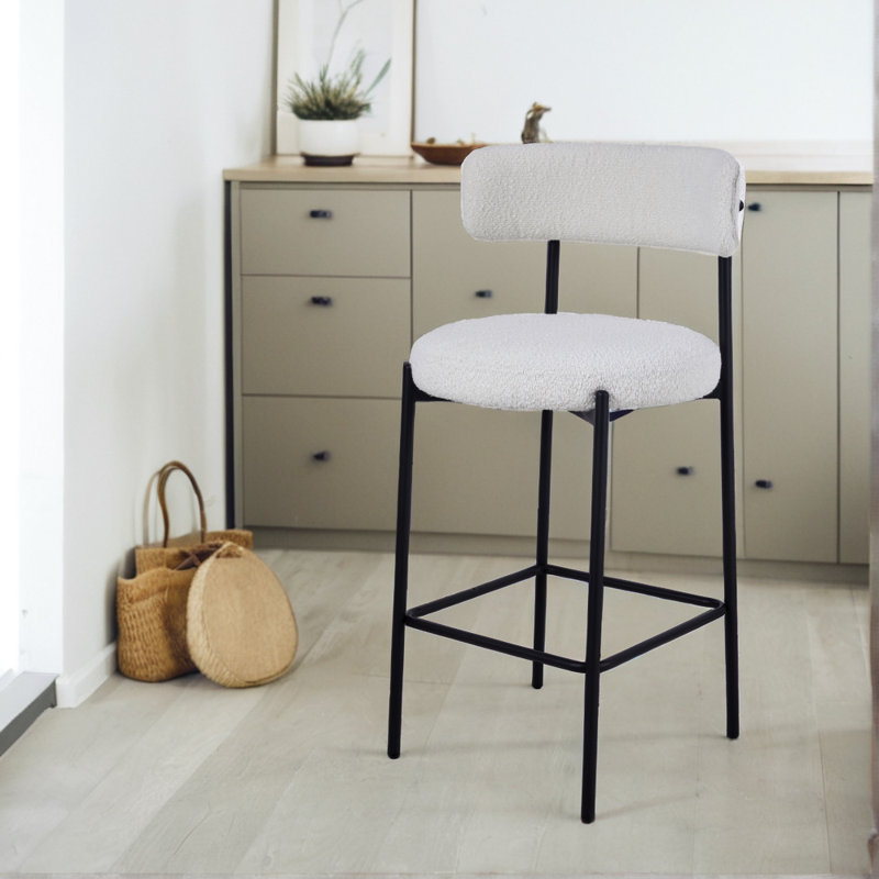 Counter Stool with Metal Frame