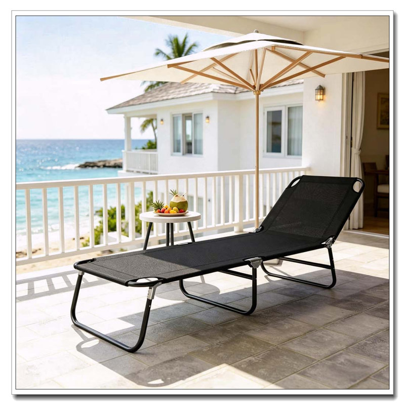 Chaise longue pliante pour bronzer