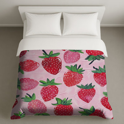 Strawberry Bedding Fruits Duvet Cover Bohemian Boho