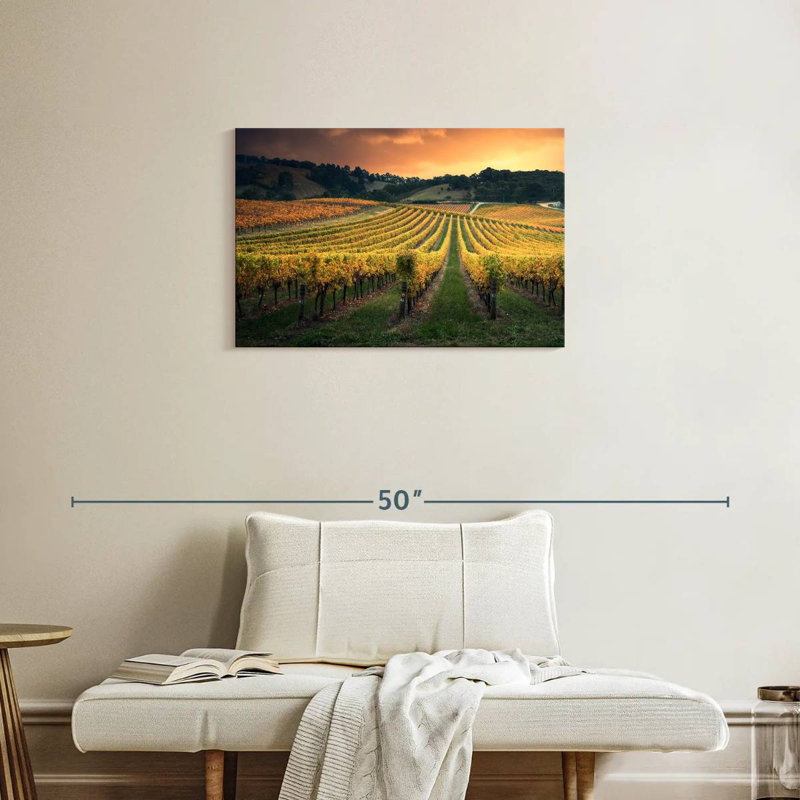Alvord Golden Australian Vineyard, H 20 po x l 30 po