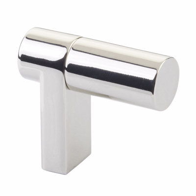 Emtek Select Cabinet Finger Pull 1-1/2in, Rectangular Stem & Knurled Pull, Satin Nickel