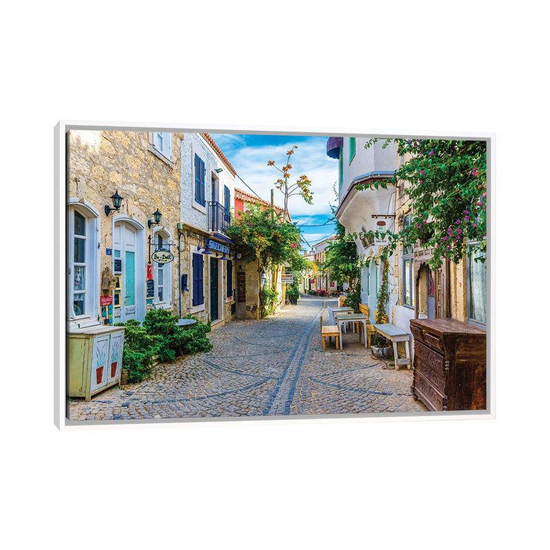 Alacati, Turkey IV by Nejdet Duzen - Print on Canvas, White Framed, 101.6 cm H x 66.04 cm W