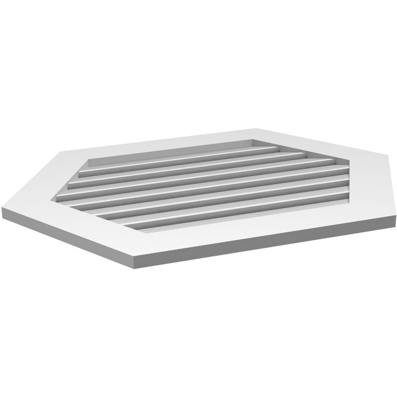 Évent horizontal fonctionnel à pignon en uréthane à surface horizontale Signature, H 26 po x l 36 po x P 1 po