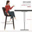 Hanah Upholstered Counter Stool with Solid Wood Frame