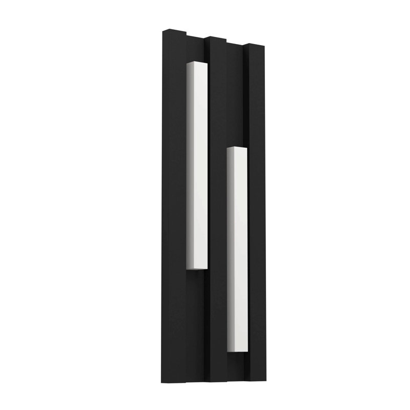 Efimia Black 2 - Bulb Integrated LED Outdoor Wall Lantern