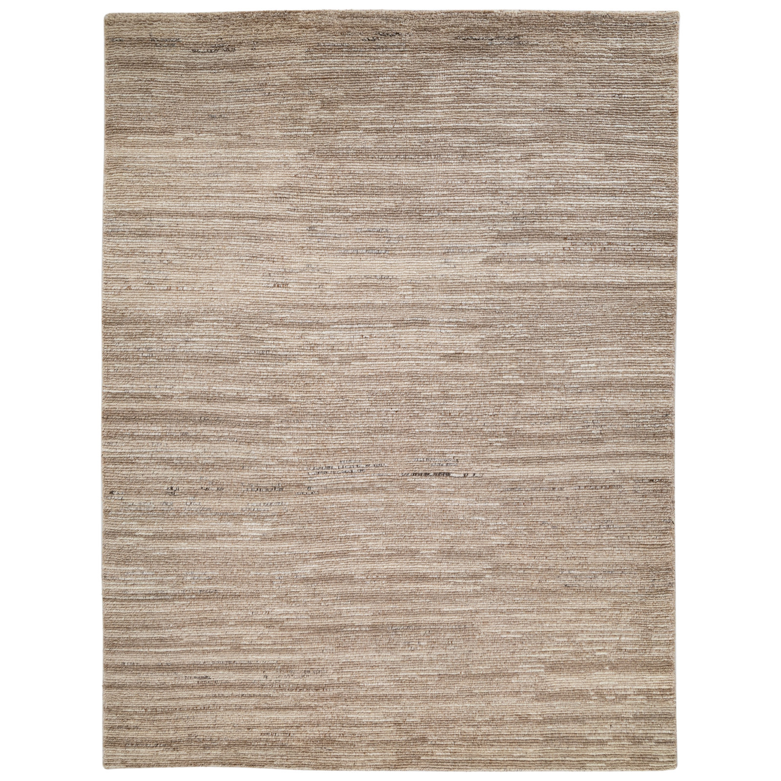 Ailey Hand Knotted Wool Abstract Area Rug, Rectangle 7'6" x 9'6"