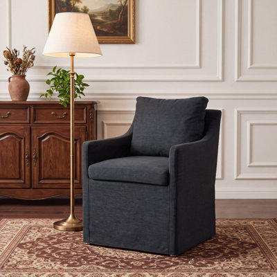 Chenille Upholstered Armchair