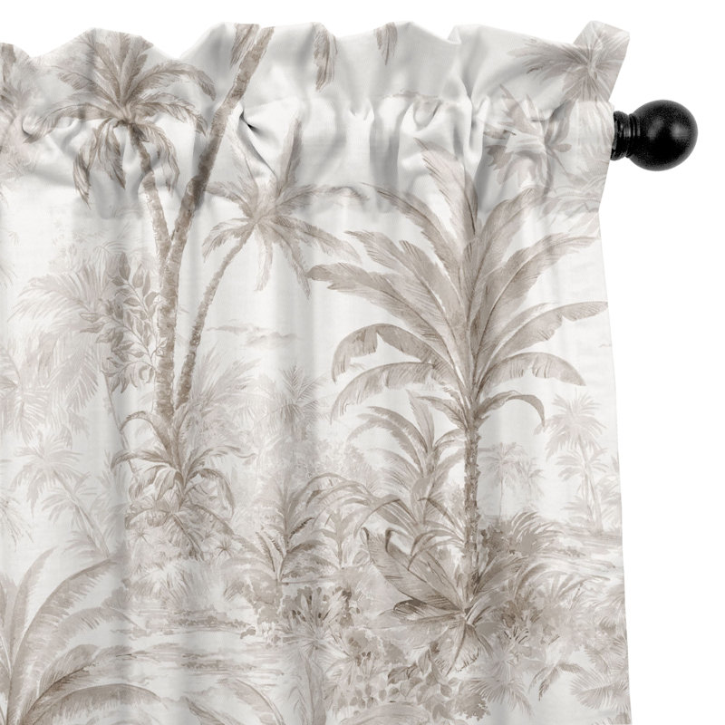 Palmora Toile, 50" W x 84" L, Mushroom