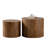 Set Of 2 Nesting Coffee Tables, Round Wooden Design, Modern Style For Small Spaces, Living Room, Bedroom, Or Accent Use