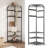 Tetragon Corner Coat Rack Hall Tree With 12 Hooks