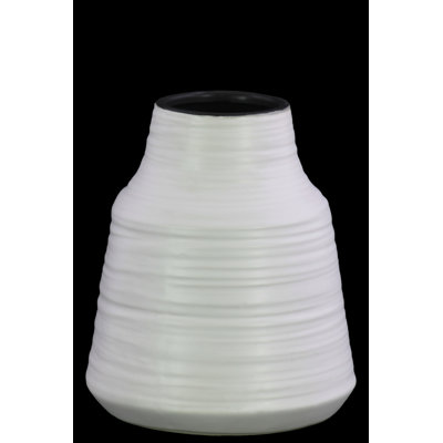 Vase de table en céramique peignée
