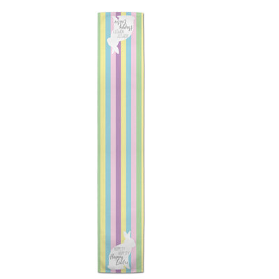 Langlois Striped Easter Table Runner
