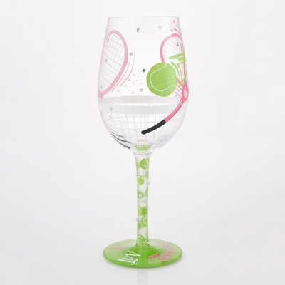 Lolita Wine Glass I Luv Luv Tennis Barbie