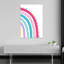 Rainbow III, art mural moderne géométrique coloré-1607948345