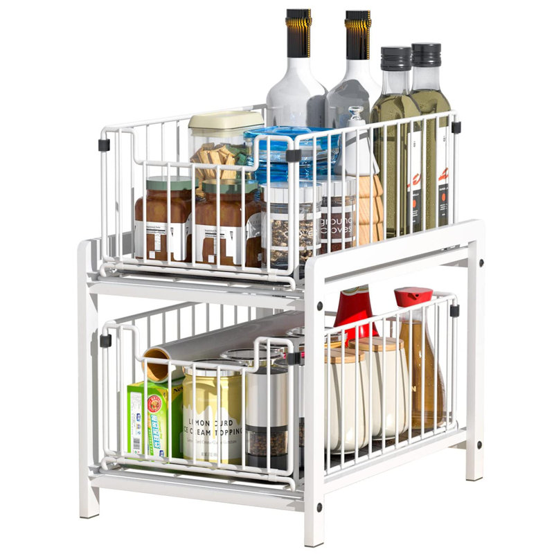 Stanstead Under Shelf Basket, White