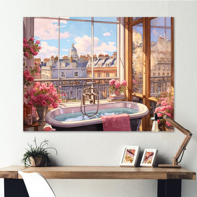 " Elegant London Bathtub City View I "