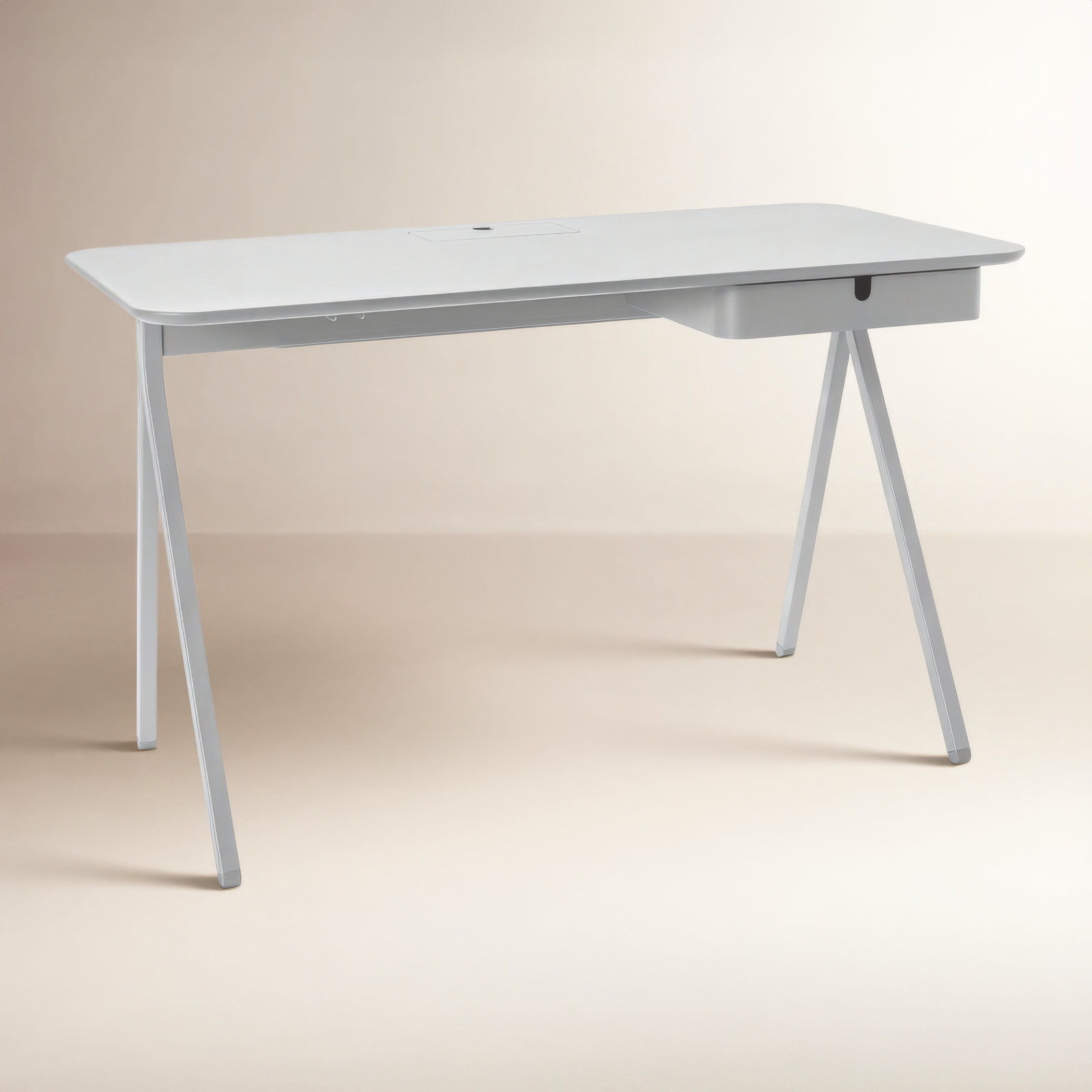 Key Writing Desk, Light Gray, 29" H x 48" W x 24" D