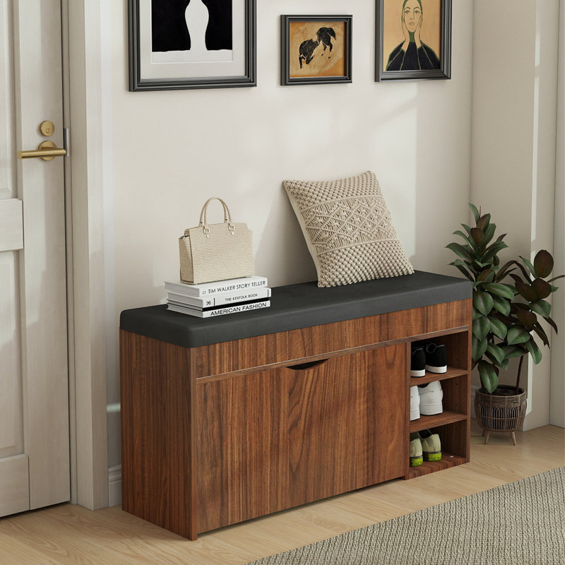 Shelbie 12 Pair Shoe Storage Bench