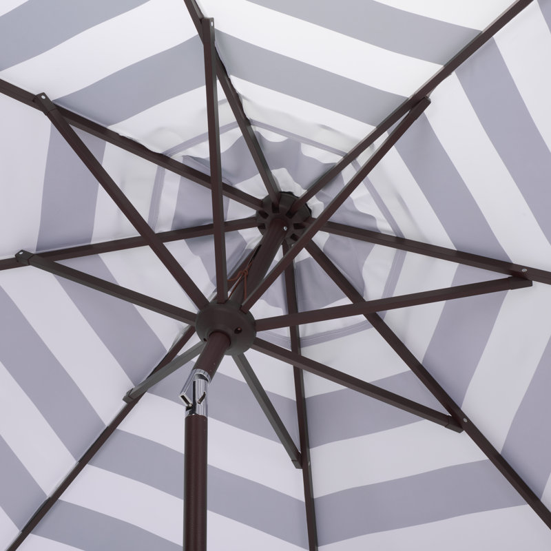 256.01cm Market Parasol, Hunter Green Stripe