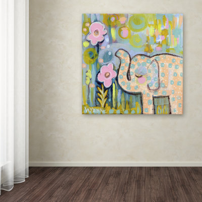 Berkley 'Peachy Keen' Canvas Art