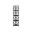 Bibliothèque à 4 niveaux pour chambre à coucher - métal, bureau stratifié H 62 ", structure en métal