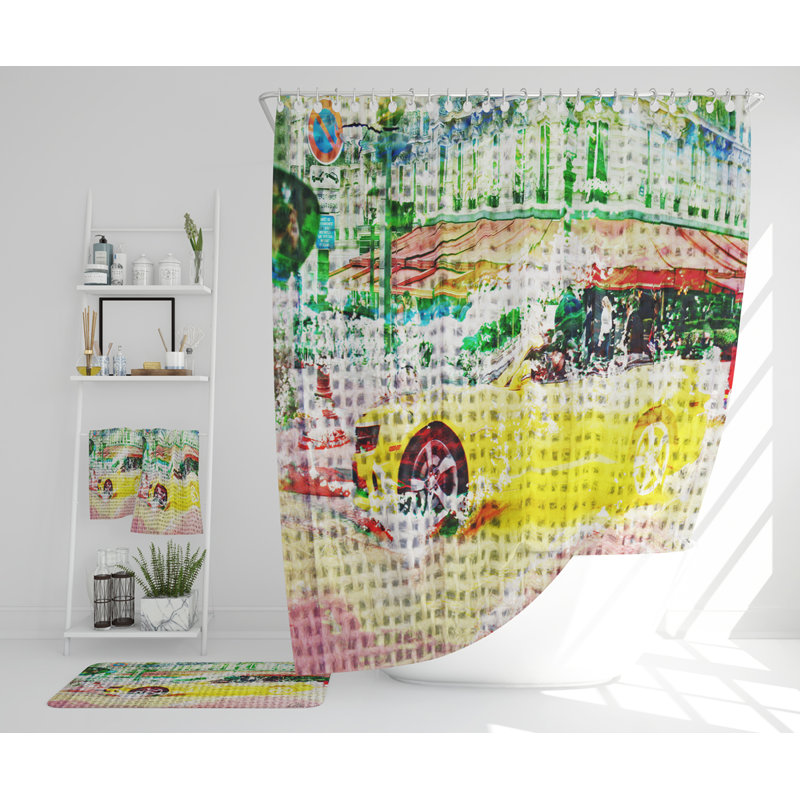 Nasiar Polyester Shower Curtain Set
