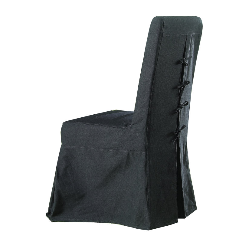 Pacific Beach 18.75'' H Upholstered Side Chair, Black