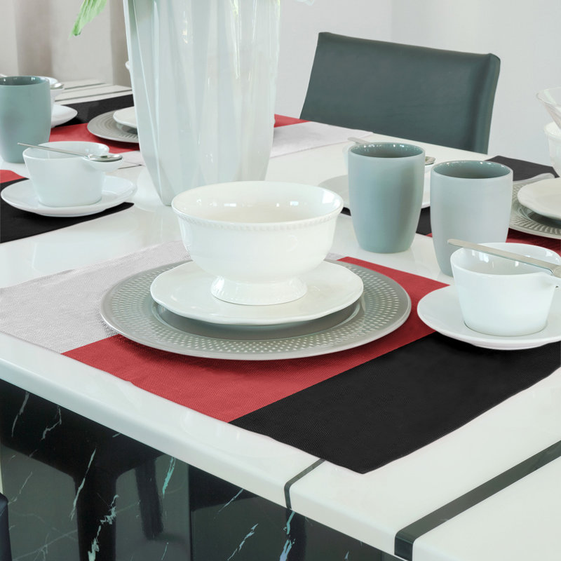 Récapitulatif de 18 po Maryland, Rouge moyen / blanc, Polyester sergé