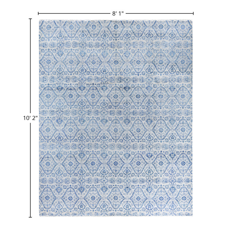 Overdyed One-of-a-Kind 8' 1" X 10' 2" Hand Knotted Area Rug