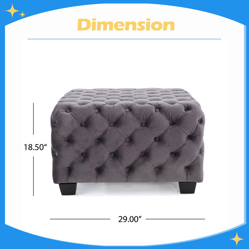 Durable / multifonctionnel OTTOMAN, Gris