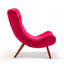 Bertita Upholstered Armless With Footstool-751082225