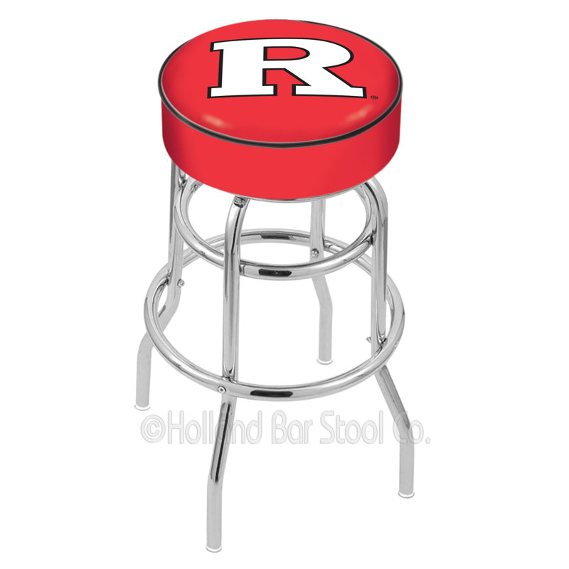 Tabouret de bar et de comptoir pivotant NCAA, Tabouret de comptoir (siège à 25 po de hauteur, Rutgers
