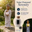 11.1"h Standing Solar Buddha Statue: Waterproof Resin Zen Decor With One Hand Holding Lotus And Light - Patio Yard Lawn Decoration(grey)-1147334980