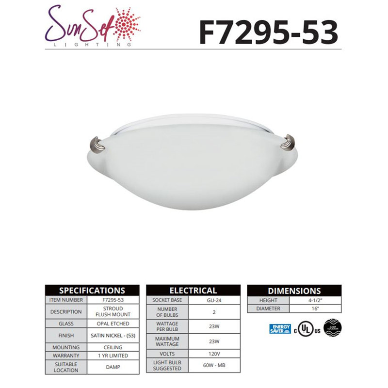 Glass LED Flush Mount