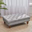 Forestburgh 90Cm Wide Velvet Tufted Rectangle Footstool Ottoman with Gourd-shaped Legs-2013750852