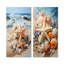 Étoile de mer sur la plage II - ensemble de 2 reproductions d'art mural bord de mer tropical-582818461-582818435