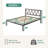 38" Metal Platform Bed Frame with Headboard-1163124892-1163124893