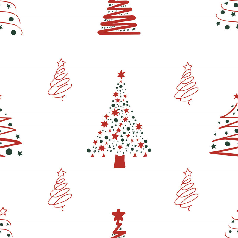 Christmas Tree & Star Pattern Tree Skirt-54" Diameter