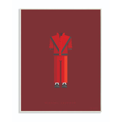 «Michael Jackson Red Famous People Char design», impression sur toile