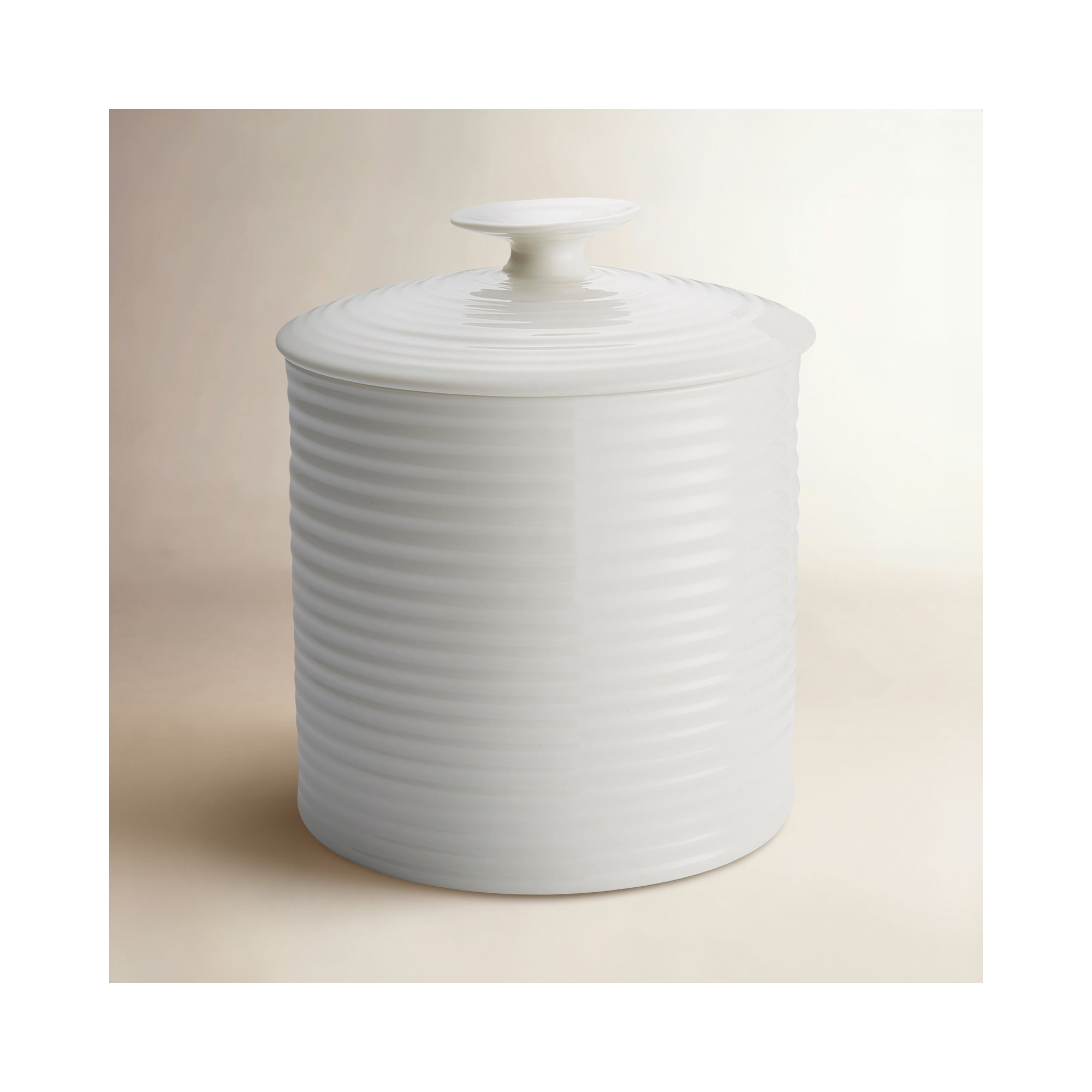 Portmeirion Sophie Conran White Canister, Large