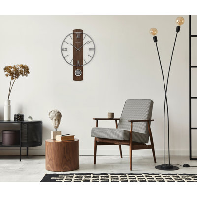 Solid + Manufactured Wood Wall Clock -  Bulova, C4338